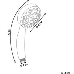 Modern Shower Head Multicolour Led Lights Synthetic Glossy Silver Rainbow -Bathroom Supplies Store 4627237 3
