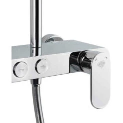 Swiss Aqua Technologies Shower Column With Mechanical Mixer, White/Chrome (SATSSPKP) -Bathroom Supplies Store 47010535 3