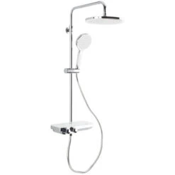 Swiss Aqua Technologies Shower Column With Thermostatic Mixer And XXL Shower Head 255mm, Chrome (SATSSTPBCH)