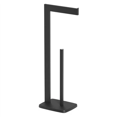 Black Architeckt Square Toilet Roll Holder Free Standing Bathroom Accessories 5 Black Architeckt Square Toilet Roll Holder Free Standing Bathroom Accessories - Image 3