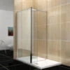 ELEGANT Walk In Shower Door 300mm Flipper Shower Screen Waterproof Pivot Door 2 ELEGANT Walk In Shower Door 300mm Flipper Shower Screen Waterproof Pivot Door -Bathroom Supplies Store 50316823 1