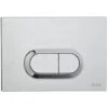 Vitra Loop O Mechanical Dual Flush Plate - Chrome -Bathroom Supplies Store 50495902 1