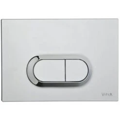Vitra Loop O Mechanical Dual Flush Plate - Chrome