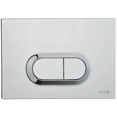 Vitra Loop O Mechanical Dual Flush Plate - Chrome 3 Vitra Loop O Mechanical Dual Flush Plate - Chrome
