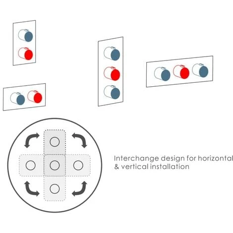Chrome Round Twin Dual Concealed Thermostatic Shower Mixer Valve - Single Outlet 4 Chrome Round Twin Dual Concealed Thermostatic Shower Mixer Valve - Single Outlet - Image 2