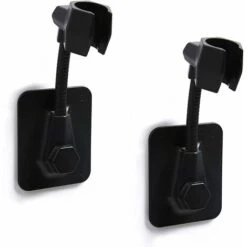 Wall Mounted Rotating Shower Head Holder Adjustable Shower Head Without Drilling Self Adhesive Shower Head Holder Without Wall Drilling Hand Shower Accessory And Wall Suction Cup, For Bathroom