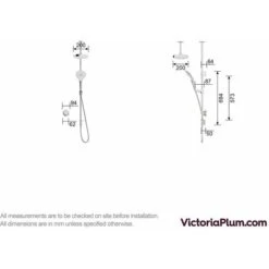 Mira Mode Dual Ceiling Fed Digital Shower Standard -Bathroom Supplies Store 51332870 3