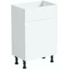 Reeves Wharfe White Back To Wall Unit 500mm -Bathroom Supplies Store 51334489 1