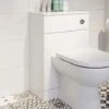 Alpine Modern Toilet Unit BTW Back To Wall Bathroom Cloakroom Furniture Matte White -Bathroom Supplies Store 51541110 1