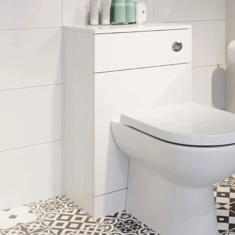Alpine Modern Toilet Unit BTW Back To Wall Bathroom Cloakroom Furniture Matte White 3 Alpine Modern Toilet Unit BTW Back To Wall Bathroom Cloakroom Furniture Matte White