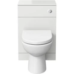 Alpine Modern Toilet Unit BTW Back To Wall Bathroom Cloakroom Furniture Matte White 8 Alpine Modern Toilet Unit BTW Back To Wall Bathroom Cloakroom Furniture Matte White -Bathroom Supplies Store 51541110 3