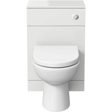 Alpine Modern Toilet Unit BTW Back To Wall Bathroom Cloakroom Furniture Matte White 5 Alpine Modern Toilet Unit BTW Back To Wall Bathroom Cloakroom Furniture Matte White - Image 3