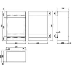 Alpine Modern Toilet Unit BTW Back To Wall Bathroom Cloakroom Furniture Matte White 9 Alpine Modern Toilet Unit BTW Back To Wall Bathroom Cloakroom Furniture Matte White -Bathroom Supplies Store 51541110 4