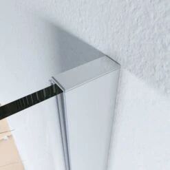 ELEGANT 800mm Frameless Walk In Shower Door Screen With 300mm Flipper Panel 6mm Tempered Glass Shower Enclosure -Bathroom Supplies Store 52074144 3