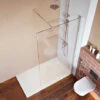 ELEGANT Frameless 760mm Walk In Shower Enclosure 6mm Tempered Glass Shower Door Screen Wet Room 2 ELEGANT Frameless 760mm Walk In Shower Enclosure 6mm Tempered Glass Shower Door Screen Wet Room -Bathroom Supplies Store 52074148 1