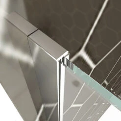 ELEGANT 1000mm Tempered Glass Walk In Shower Enclosure With 300mm Flipper Shower Door Screen Wet Room -Bathroom Supplies Store 52074150 3