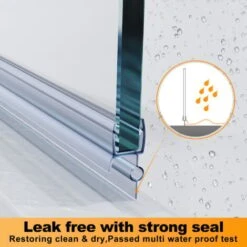 ELEGANT Frameless 300mm Flipper Panel Walk In Shower Screen Water Proof Bathroom Enclosure Wet Room 10 ELEGANT Frameless 300mm Flipper Panel Walk In Shower Screen Water Proof Bathroom Enclosure Wet Room -Bathroom Supplies Store 52074202 4