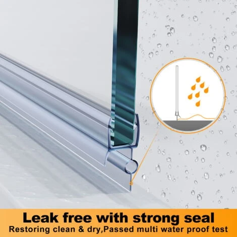 ELEGANT Frameless 300mm Flipper Panel Walk In Shower Screen Water Proof Bathroom Enclosure Wet Room 6 ELEGANT Frameless 300mm Flipper Panel Walk In Shower Screen Water Proof Bathroom Enclosure Wet Room - Image 4