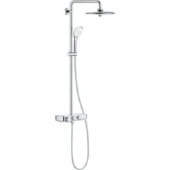 Grohe Euphoria SmartControl System 260 Mono Shower System With Thermostat For Wall Mounting, Chrome (26509000)