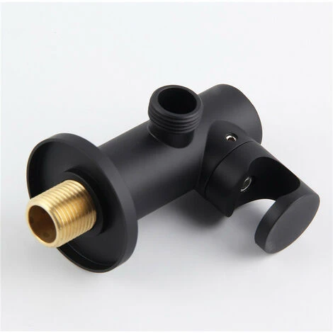 Matte Black Shower Holder Shower Head Holder Wall Mount Brass Handheld Shower Holder Shower Head Holder 5 4 Matte Black Shower Holder Shower Head Holder Wall Mount Brass Handheld Shower Holder Shower Head Holder 5 - Image 2