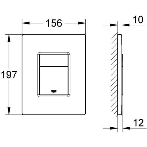 Grohe Skate Cosmopolitan Wall Plate, Stainless Steel (38732SD0) 4 Grohe Skate Cosmopolitan Wall Plate, Stainless Steel (38732SD0) - Image 2