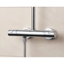 Grohe Vitalio Start Shower System With Thermostat For Wall Mounting, Chrome (26816000) -Bathroom Supplies Store 54857038 3