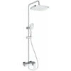 Swiss Aqua Technologies Shower Column With Mechanical Mixer, White/chrome (SATSSPHP) -Bathroom Supplies Store 54896709 1