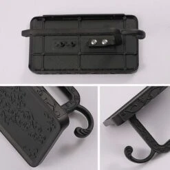 LITZEE Toilet Paper Holder Bathroom Accessories Space Aluminum Tissue Mobile Paper Roll Holder Wall Mount Rustproof Vintage Style Black -Bathroom Supplies Store 54902493 4