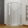 ELEGANT 800x800mm Quadrant Wet Room Shower Door With 800x800mm Shower Tray And Waste Trap 6mm Nano Easy Clean Glass Shower Enclosure -Bathroom Supplies Store 55298394 1