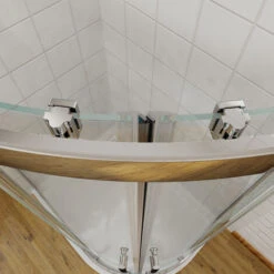 ELEGANT 800x800mm Quadrant Wet Room Shower Door With 800x800mm Shower Tray And Waste Trap 6mm Nano Easy Clean Glass Shower Enclosure -Bathroom Supplies Store 55298394 4