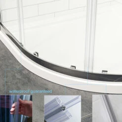 ELEGANT 800x800mm Quadrant Wet Room Shower Door With 800x800mm Shower Tray And Waste Trap 6mm Nano Easy Clean Glass Shower Enclosure -Bathroom Supplies Store 55298394 5