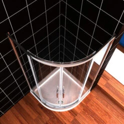 ELEGANT 900 X 900 Mm Walk In Quadrant Shower Cabin Sliding Shower Cubicle 6mm Glass Shower Enclosure -Bathroom Supplies Store 55298494 3