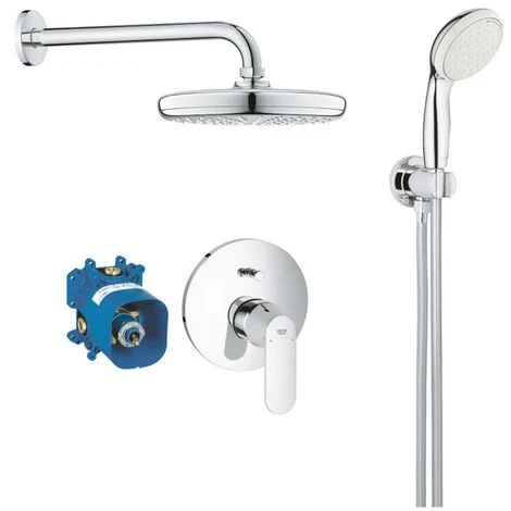 Grohe Eurosmart Cosmopolitan All-in-one Concealed Shower Set With TEMPESTA 210 Overhead Shower + 2 Spray Shower, Chrome (25183001) 3 Grohe Eurosmart Cosmopolitan All-in-one Concealed Shower Set With TEMPESTA 210 Overhead Shower + 2 Spray Shower, Chrome (25183001)