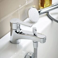 Ideal Standard Calista Single Lever Bath Shower Mixer Tap - Chrome -Bathroom Supplies Store 55880240 3