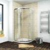 ELEGANT 800x800mm Walk In Sliding Door Quadrant Shower Enclosure Corner Cubicle -Bathroom Supplies Store 55931638 1