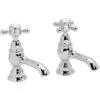 Heritage Hartlebury Basin Taps - Chrome - THRC00 -Bathroom Supplies Store 57382303 1