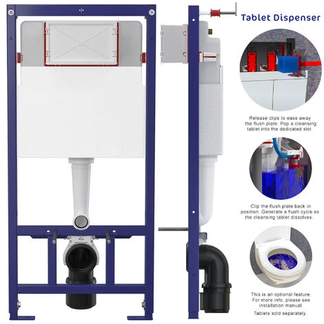 Matt Black Rimless ECO Wall Hung Toilet Pan, Seat & 1.12m Concealed WC 3-in-1 Cistern Frame Inc. Flush Plate 5 Matt Black Rimless ECO Wall Hung Toilet Pan, Seat & 1.12m Concealed WC 3-in-1 Cistern Frame Inc. Flush Plate - Image 3