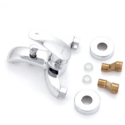 Bathtub Faucet Zinc Alloy, Chrome, Hot-Cold Water, Low Spout, Single-lever [QLI-FA-9703] (QLI-FA-9703) -Bathroom Supplies Store 58514608 5