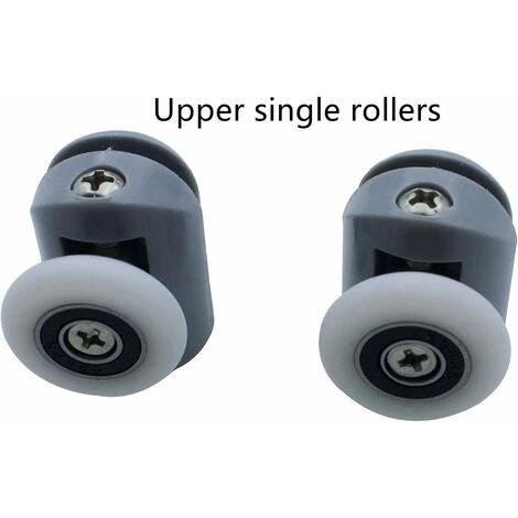4pcs Shower Door Rollers, Shower Glass Rollers Shower Single Wheel Runner Pulleys, 25mm Wheels For Shower Enclosure, Shower Room, Shower Screen Parts Replacement 4 4pcs Shower Door Rollers, Shower Glass Rollers Shower Single Wheel Runner Pulleys, 25mm Wheels For Shower Enclosure, Shower Room, Shower Screen Parts Replacement - Image 2