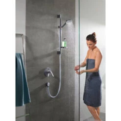 Hansgrohe Ecostat Universal Set Thermostatic Bath/shower Mixer + Crometta Vario Shower Set With Soap Dish (13123000-Crometta2) -Bathroom Supplies Store 58818277 3