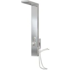 Shower Panel System Stainless Steel Square VidaXL
