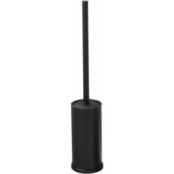 Black Toilet Brush Holder, Toilet Brush Black Aluminum Round Toilet Bowl Brush And Holder For Bathroom -Bathroom Supplies Store 59177624 4