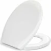 Toilet Seat, Soft Close Toilet Seat White With Quick Release For Easy Clean, Top Fixing, Stay Tight Toilet Lid Oval Shape, Heavy Duty Urea-Formaldehyde Anti-Bacterial Material 1 Toilet Seat, Soft Close Toilet Seat White With Quick Release For Easy Clean, Top Fixing, Stay Tight Toilet Lid Oval Shape, Heavy Duty Urea-Formaldehyde Anti-Bacterial Material -Bathroom Supplies Store 59499787 1