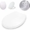 White Toilet Seat, Anti-slam Soft Close Toilet Seat, Quick Release Cleaning, Top Fix Easy Installation, Standard O Shape Toilet Seat -Bathroom Supplies Store 59499803 1