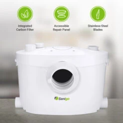 Silent Macerator Sanigo Waste Water Pump With Removable Control Panel 400W 9 Silent Macerator Sanigo Waste Water Pump With Removable Control Panel 400W -Bathroom Supplies Store 59856778 3