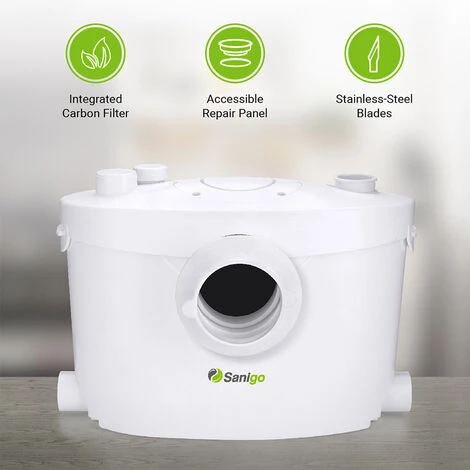 Silent Macerator Sanigo Waste Water Pump With Removable Control Panel 400W 5 Silent Macerator Sanigo Waste Water Pump With Removable Control Panel 400W - Image 3