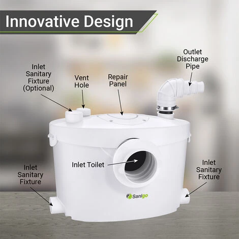 Silent Macerator Sanigo Waste Water Pump With Removable Control Panel 400W 6 Silent Macerator Sanigo Waste Water Pump With Removable Control Panel 400W - Image 4