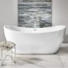 Freestanding Modern Double Ended Bath 1700mm - Rose By Voda Design -Bathroom Supplies Store 61223826 1