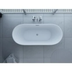 Freestanding Modern Double Ended Bath 1800mm - Duke By Voda Design -Bathroom Supplies Store 61227557 4