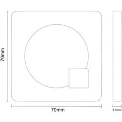 Colore Concealed Cistern With Front Access And Square Matt Black Modern Dual Flush Push Button -Bathroom Supplies Store 61641392 3